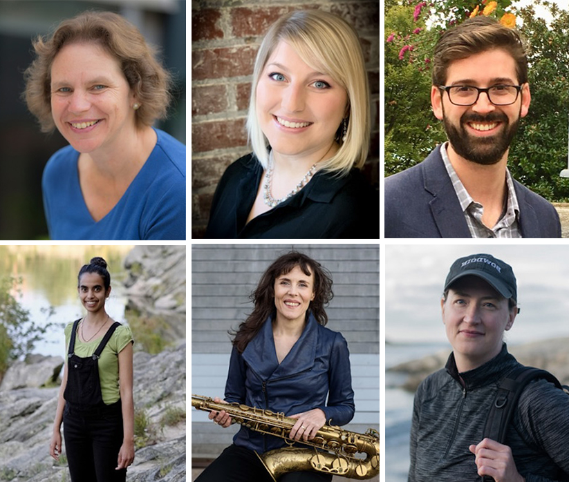 six faculty members who've received grants